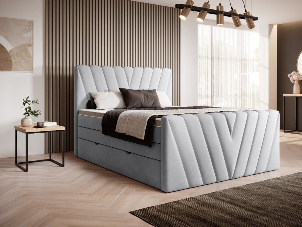 Čalouněná postel CANDICE Boxsprings 160 x 200 cm Barva: Sola 04