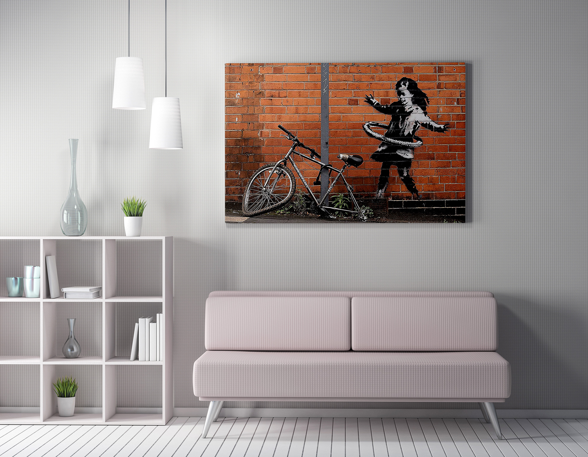 Levně Nástěnný obraz BIKE plátno 70 x 100 cm