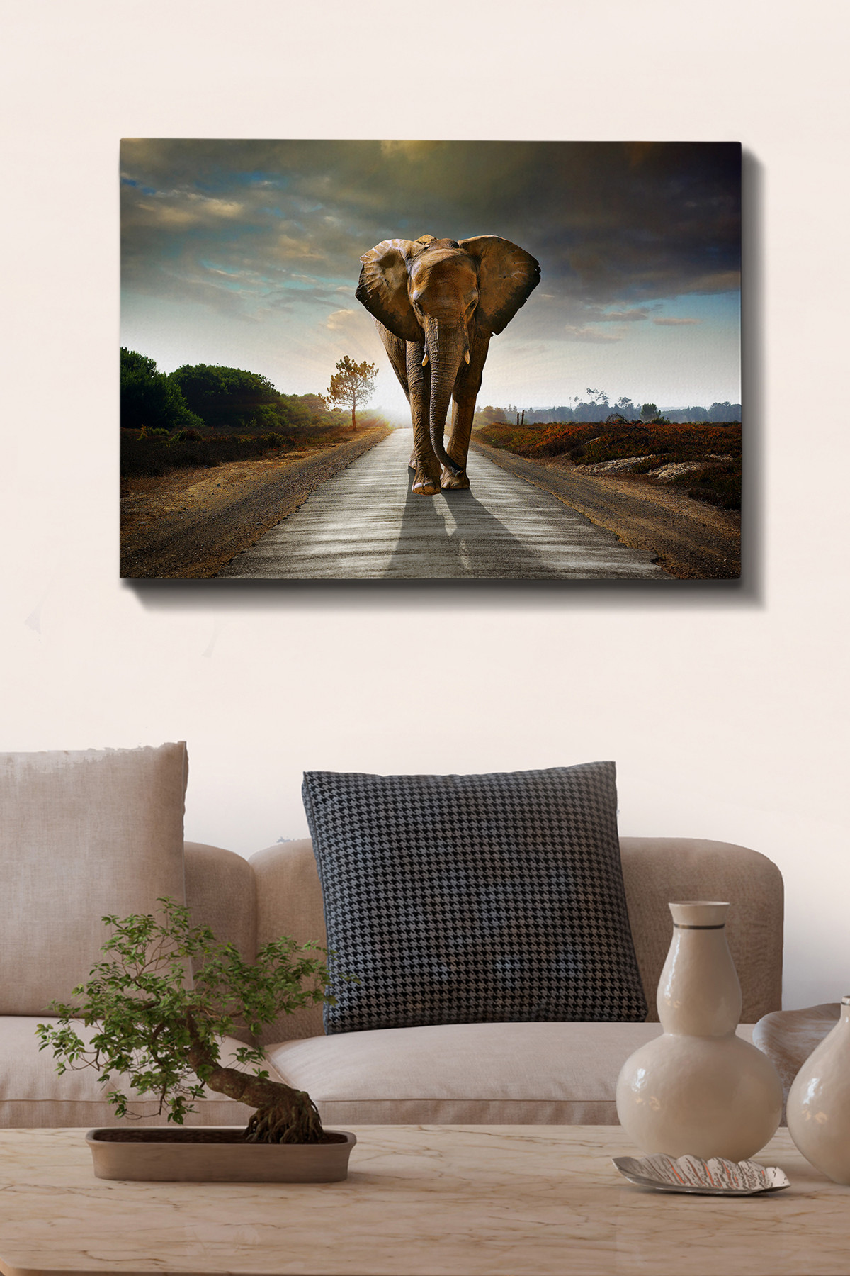 Levně Nástěnný obraz ELEFANT plátno 70 x 100 cm