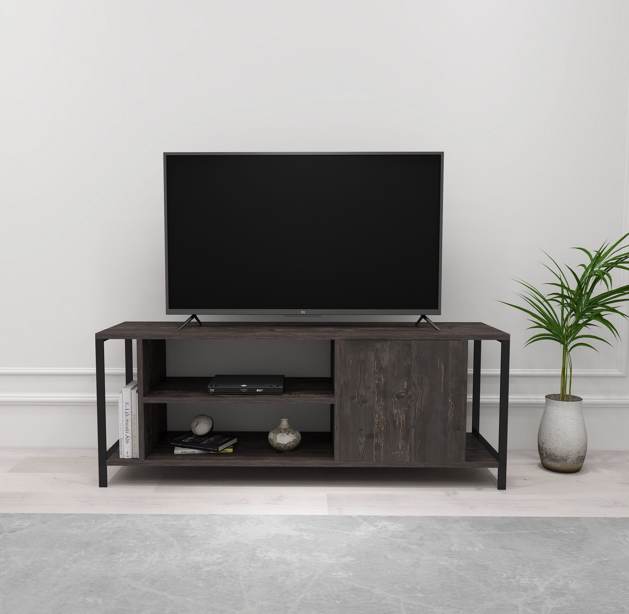 Televizní stolek BOND hnědý černý
