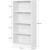 Knihovna bílá 122 cm 3