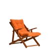 Lehátko dřevěné REPOSE oranžové