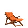 Lehátko dřevěné REPOSE oranžové