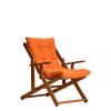 Lehátko dřevěné REPOSE oranžové