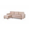 Rohová sedací souprava LUNGO krémová
