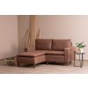 Rohová sedací souprava LUNGO MINI hnědá
