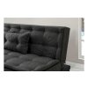 Rohová sedací souprava rozkládací FUOCCO antracit