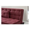 Rohová sedací souprava rozkládací FUOCCO červená