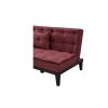Rohová sedací souprava rozkládací FUOCCO červená