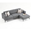 Rohová sedací souprava CINAR šedá