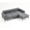 Rohová sedací souprava CINAR šedá