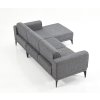 Rohová sedací souprava CINAR šedá