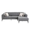 Rohová sedací souprava CINAR šedá