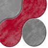 Koupelnová předložka 2 ks 21011715KZ červené kruhy