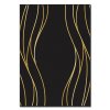 Koberec (160 x 230) ASR CRPT-70  černý se zlatýmy vlnami