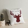 Polštář YY202340 bílý s jelenem