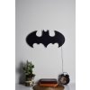 Nástěnná dekorace s LED podsvícením logo batman černá deska s zeleným podsvícením na zeď, na stěnu