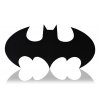 Nástěnná dekorace s LED podsvícením logo batman černá deska s zeleným podsvícením na zeď, na stěnu