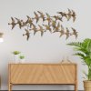 Nástěnná dekorace kovová SAHIKA hejno v letu