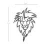 Nástěnná dekorace kovová LION geometrický lev