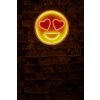 Nástěnná LED dekorace LOVE SMILE smajlík se srdíčky