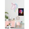 Nástěnná LED dekorace UNICORN barevná 