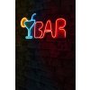 Nástěnná LED dekorace BAR červená a modrá