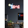Nástěnná LED dekorace BAR červená a modrá