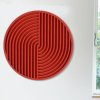 Nástěnná dekorace ART128 kulatá červená
