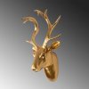 Nástěnná dekorace YAK-007 zlatá trofej jelena