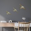 Nástěnná dekorace FLYING SWALLOW  zlaté vlaštovky