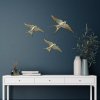 Nástěnná dekorace FLYING SWALLOW  zlaté vlaštovky