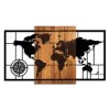 Nástěnná dekorace dřevo WORLD MAP 1 mapa světa