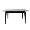 Jídelní stůl rozkládací STAR černý a stříbrný