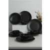 Porcelánová jídelní souprava BLACK 12 ks