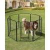 Ohrádka pro štěňata 77 x 100 x 235 cm černá