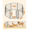 Ohrádka pro štěňata 77 x 100 x 235 cm černá