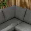 Set zahradního nábytku s rohovou pohovkou a konferenčním stolkem šedý