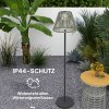 Solární stojací lampa RATAN v boho stylu 33x135 cm