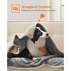 Nepromokavá deka pro psy a kočky vel. XL pratelná 152 x 127 cm šedá