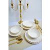 Porcelánová jídelní sada (24 ks) ISIL 24 - WHITE, GOLD 