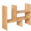 Bambusová polička na stůl přírodní 51x40 cm