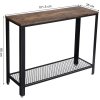 Odkládací stolek industriální 101x35 cm