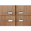 Policová komoda CALDO 4 dvířka dub 107 x 150 x 42 cm
