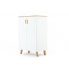 Policová komoda FRISK2 dvířka bílá 80 x 117 x 46 cm