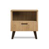 Noční stolek FRISK zásuvka police dub 48 x 50 x 46 cm