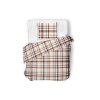 Povlečení KOBES hnědá kostka 140 x 200 cm
