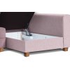 Rohová sedací souprava REVO růžová