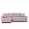 Rohová sedací souprava REVO růžová