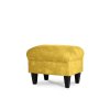 Taburet MILES žlutý, černé nohy